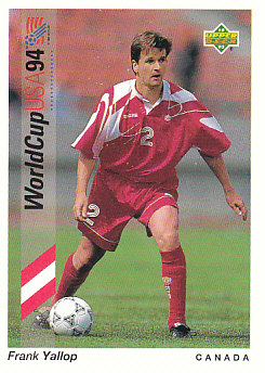 Frank Yallop Canada Upper Deck World Cup 1994 Preview Eng/Spa #56